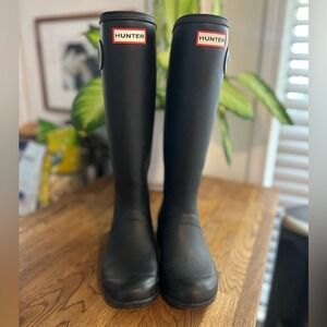 Hunter Original Tall Boot women Black Size:5